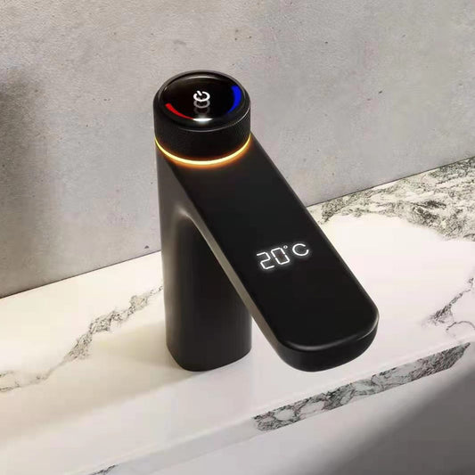 Intelligent Constant Temperature Digital Display Button Hot and Cold Valve with LED Emitting