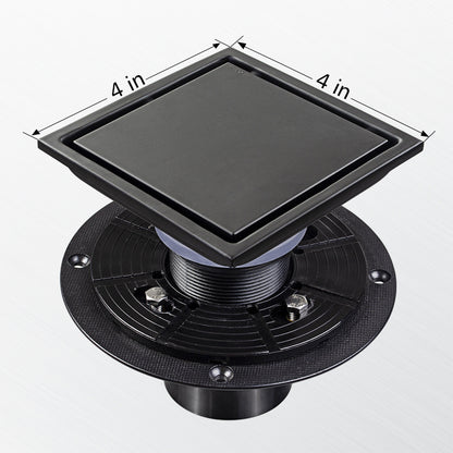 Invisible Floor Drain – 304 Stainless Steel, Deodorizing with Flange or Welded Pipe Options