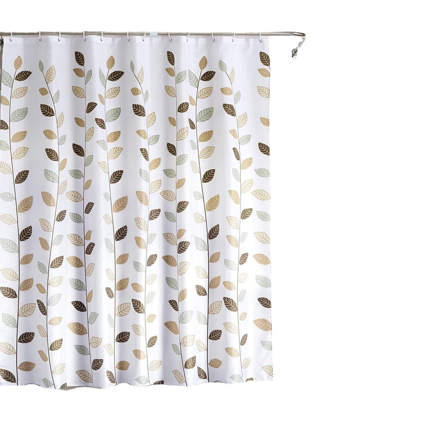 Pastoral Geometric Shower Curtain – Thickened Polyester with Dry-Wet Separation