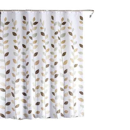Pastoral Geometric Shower Curtain – Thickened Polyester with Dry-Wet Separation