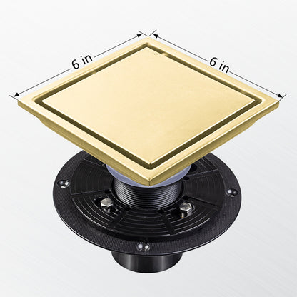 Invisible Floor Drain – 304 Stainless Steel, Deodorizing with Flange or Welded Pipe Options