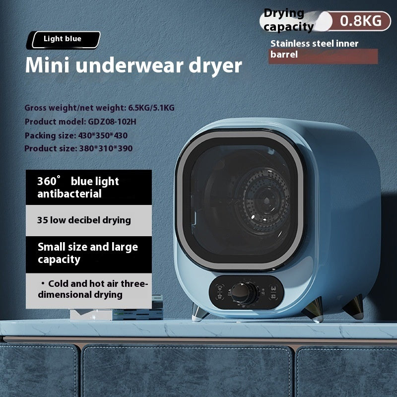 Silent Antibacterial Small Household Drum Dryer – Efficient, Quiet Drying