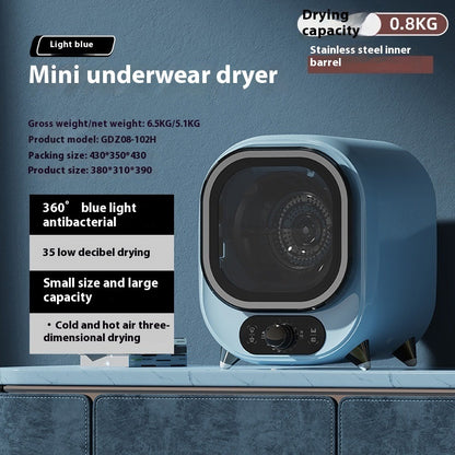 Silent Antibacterial Small Household Drum Dryer – Efficient, Quiet Drying