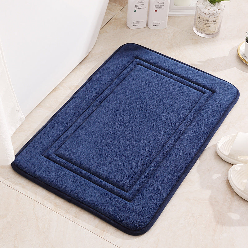 Non-Slip Bathroom & Kitchen Floor Mat – Polyester Fiber with Optional Memory Foam