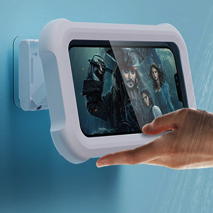 Waterproof Mobile Phone Holder with Adjustable Angle – Wall-Mounted Bathroom Storage Box